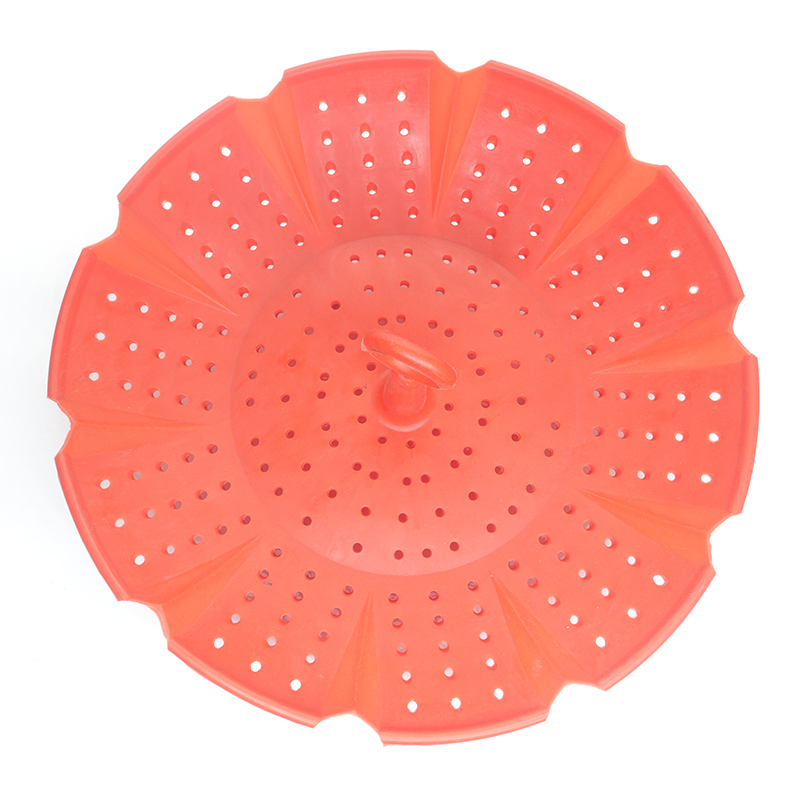 硅膠鏤空水果過(guò)水籃，家用客廳硅膠收納籃