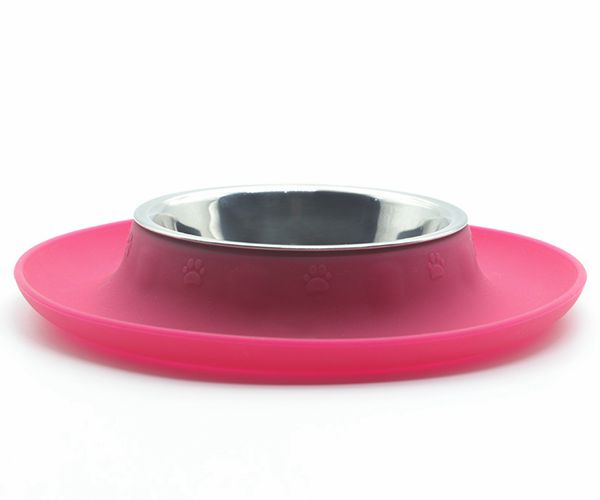寵物吃飯喝水硅膠碗，防滑防溢出寵物硅膠食盆