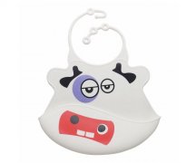 小孩超軟硅膠口水兜巾，兒童吃飯飯兜